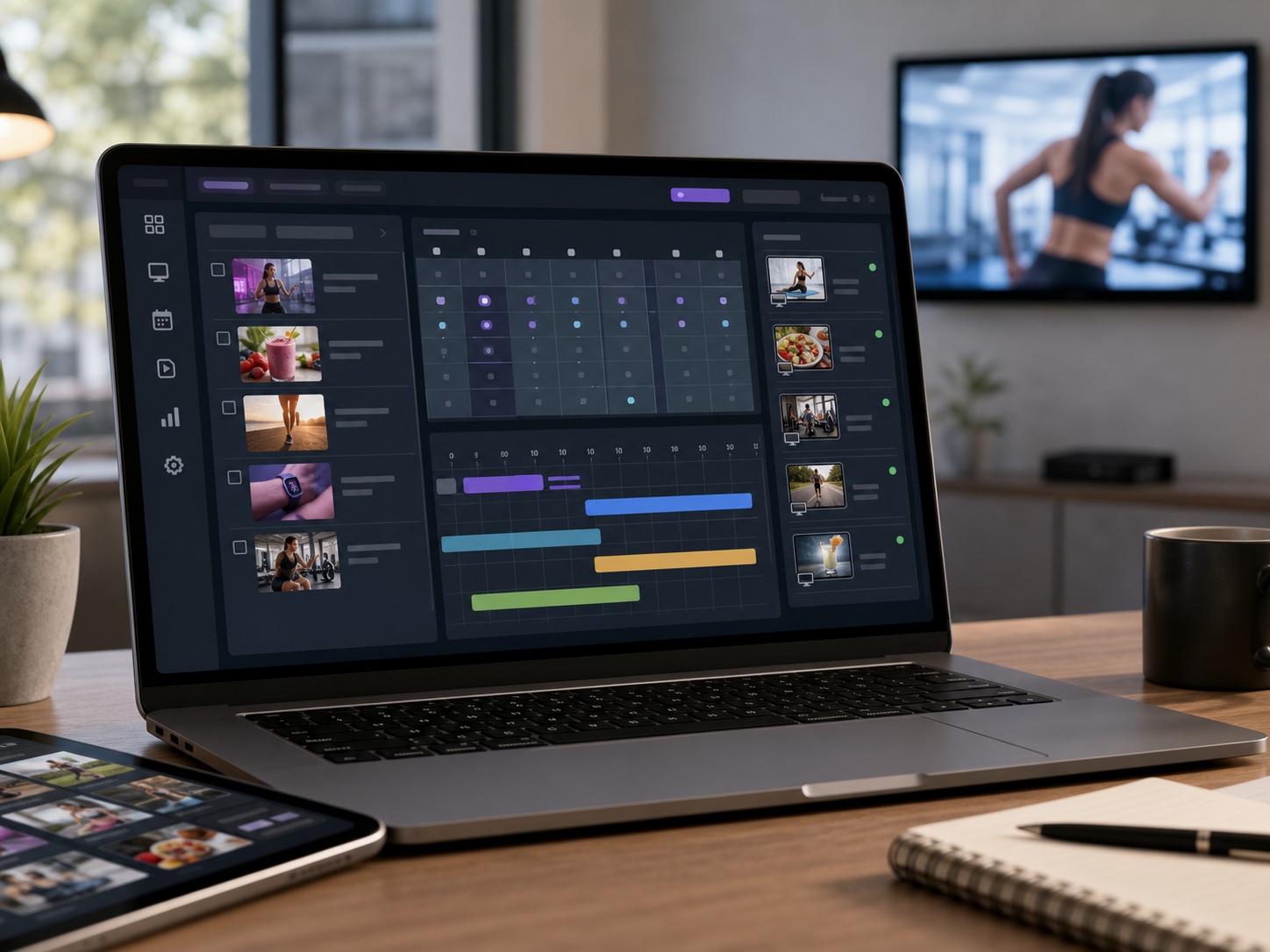 Panel para programar videos por campaña pantalla dias horas y vigencia